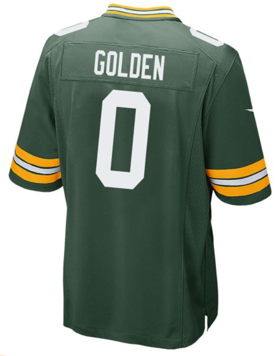 Men 2025 Green Bay Packers 0 Golden green Nike game NFL Jersey